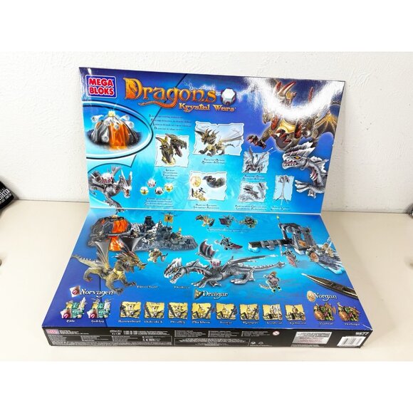 Mega Bloks Dragons Krystal Wars, Island of Fire, #9877 w  VTG 2003 Mega Blocks Krystal Wars Ultimate Battle 9877 Adult Owned Complete ?